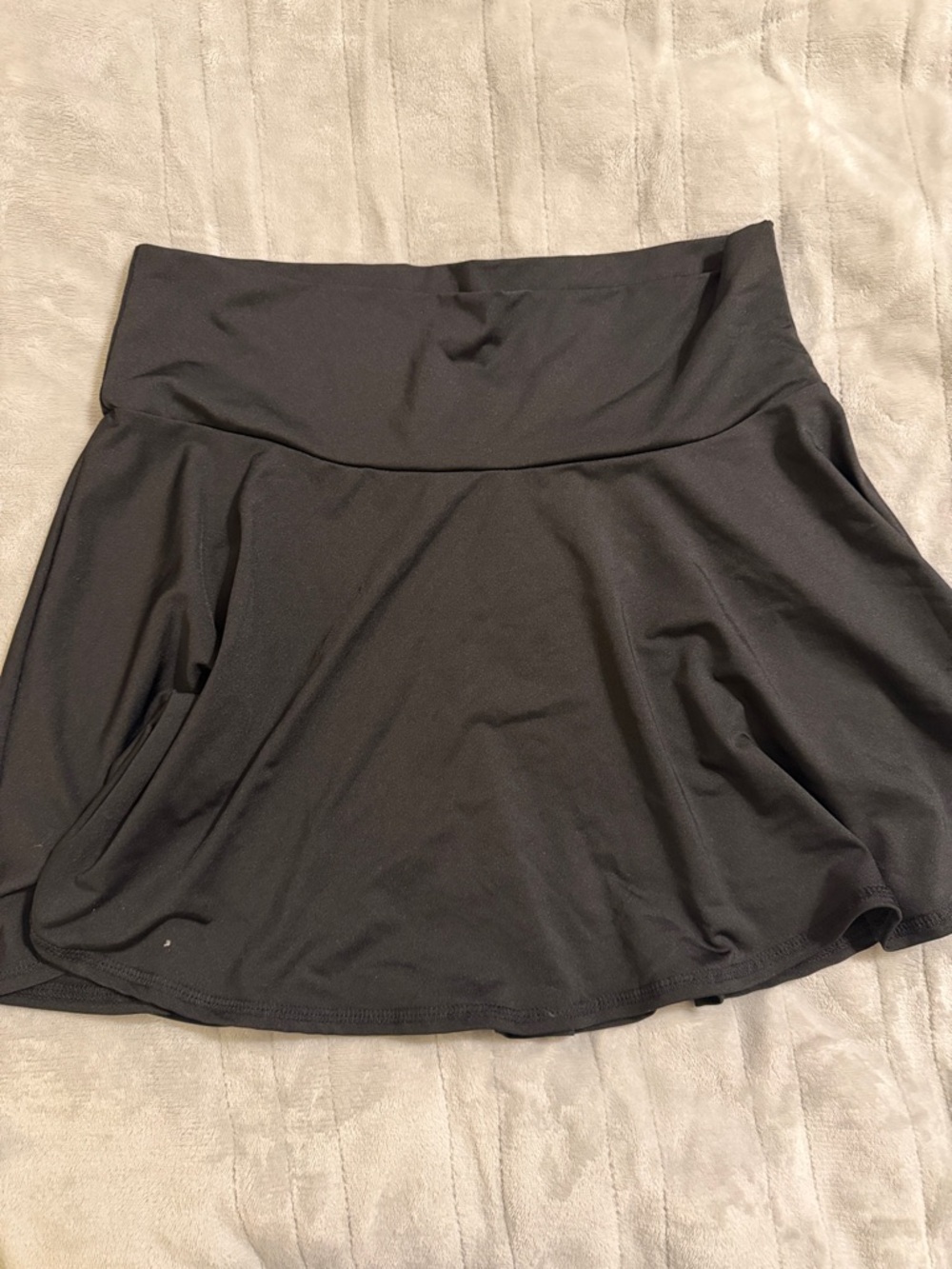 Women's Black Flared Skirt - Brand Not Visible swim cover up